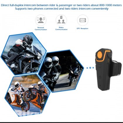 Motorcycle Helmet BluetothWireless Headphone 1000M Dis